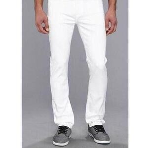 NEW MENS BIG STAR UNION REGULAR STRAIGHT WHITE JEANS SHORT RINGSPUN SIZE 38